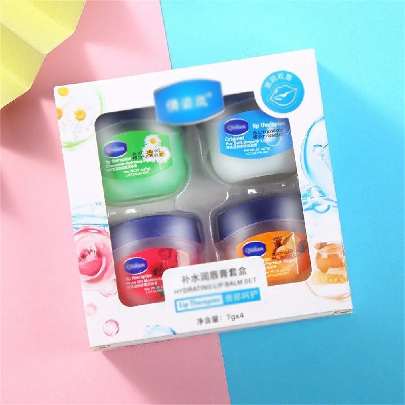 (NET) Lip Balm Set Moisturizing And Hydrating Lip Care 4pcs / 860080