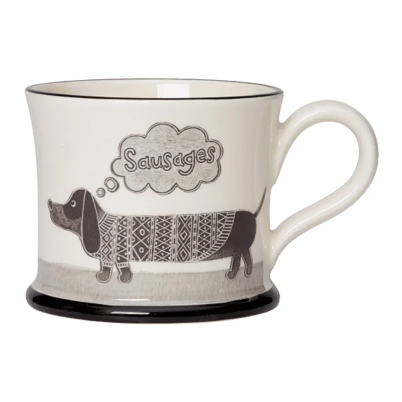 Moorland Pottery Sausage Dog Mug