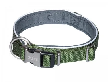 80631-79 NOBBY Collar "Classic Preno Royal" olive green L: 45-55 cm; W: 25/35 mm