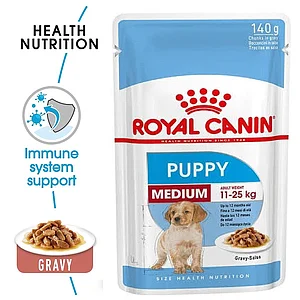 Royal Canin Medium Puppy Pouch Gravy 140g