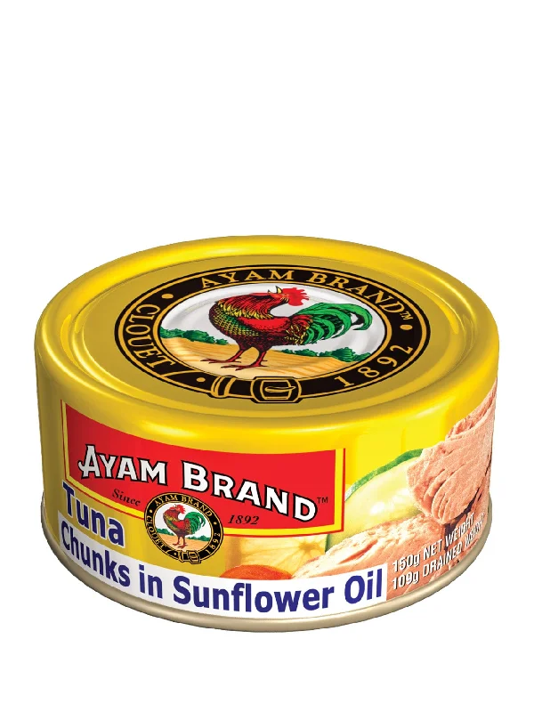 AYAM BRAND TUNA CHUNK IN SUNFLOWER OIL 150G