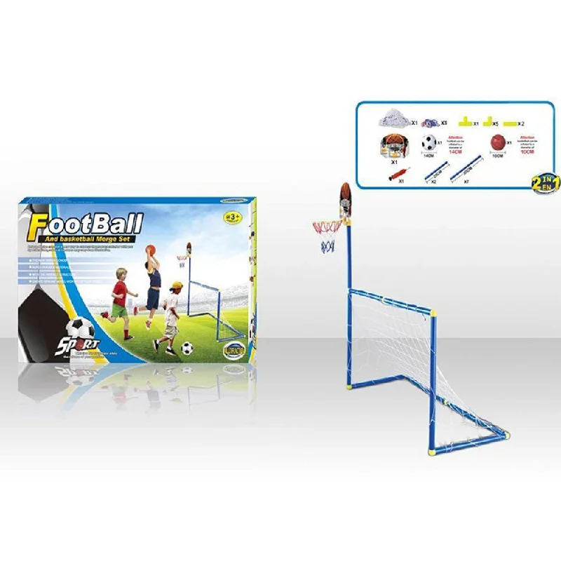 2 in 1 Football And Basketball Training Equipment Sport Toy Set For Kids