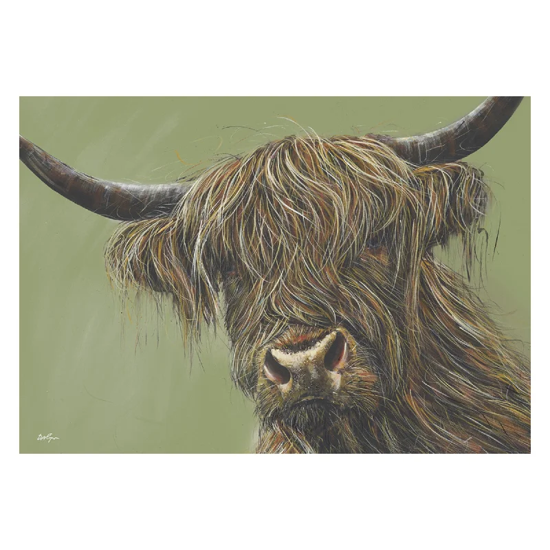 David Cope - Reubens Highland Cow Canvas