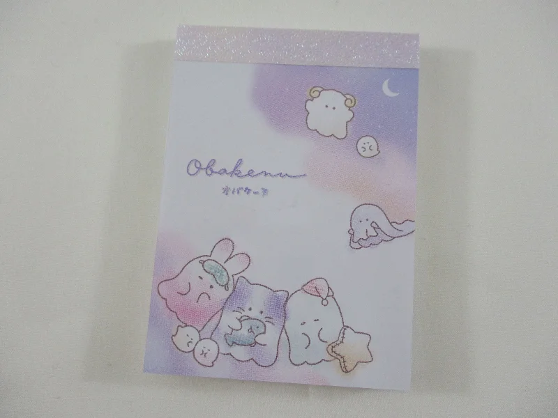 Cute Kawaii Crux Ghost Obakenu Night Mini Notepad / Memo Pad - Stationery Designer Paper Collection