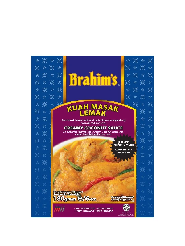 BRAHIMS CREAMY COCONUT SAUCE 180GM