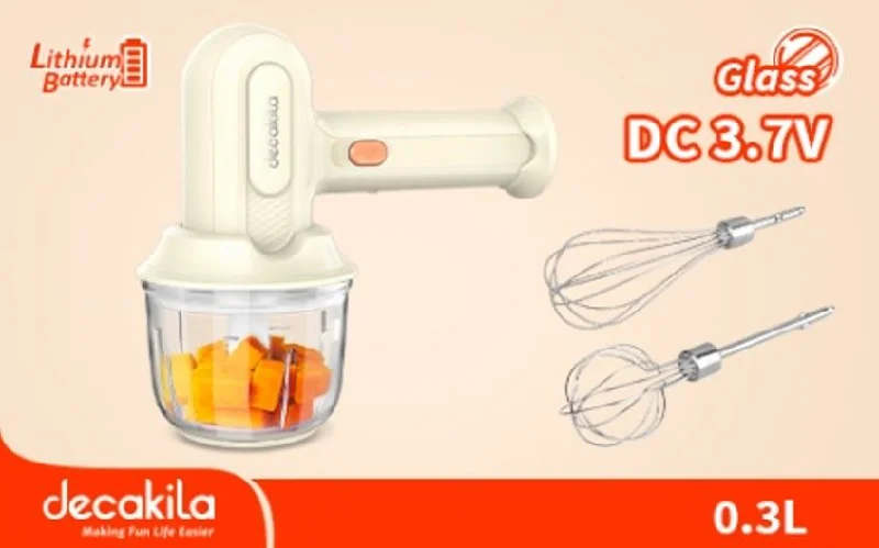 Decakila Cordless hand mixer 25W