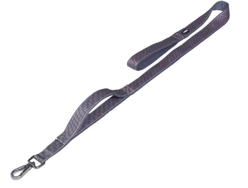 80635-42 NOBBY Leash with traffic Loop "Classic Preno Royal" grey L: 120 cm; W: 25/35 mm