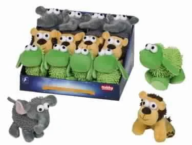 60412 NOBBY Moppy Toy Sheep/Elephant/Lion 12-14 cm