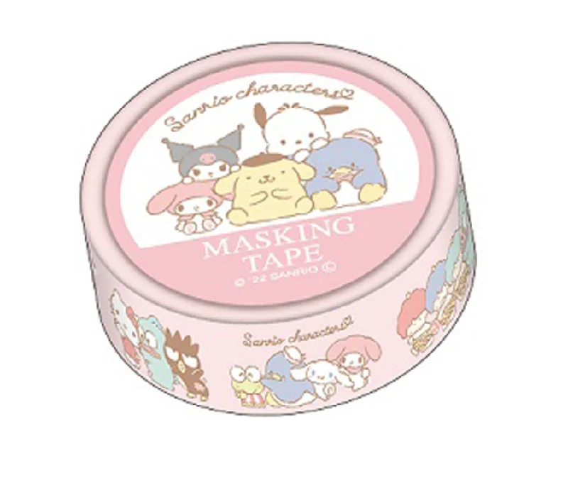 Cute Kawaii Sanrio Characters Hello Kitty Kuromi My Melody Purin and many more Washi / Masking Deco Tape - A - for Scrapbooking Journal Planner Craft collectible