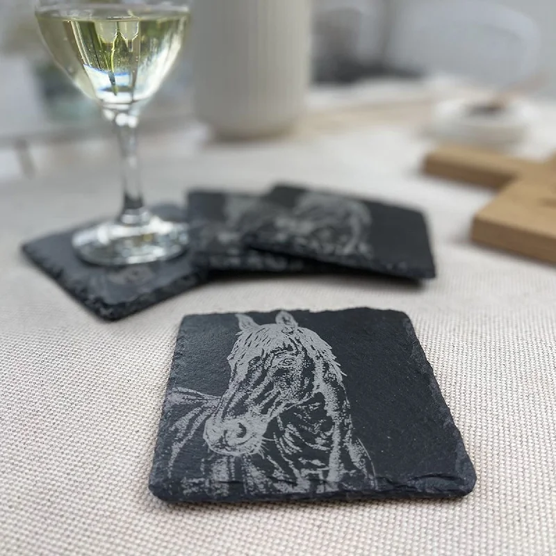 Slate Horse Coasters