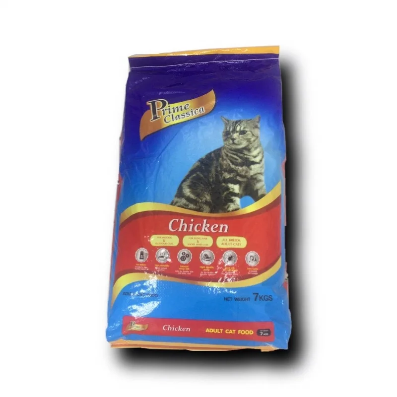 PRIME CLASSICA INDOOR OUTDOOR ADULTCATFOOD WITH CHICKEN 7KGX2BAG