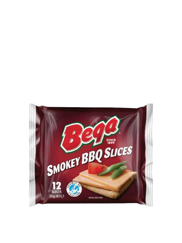 BEGA SMOKED BBQ SLICED CHEESE 200G