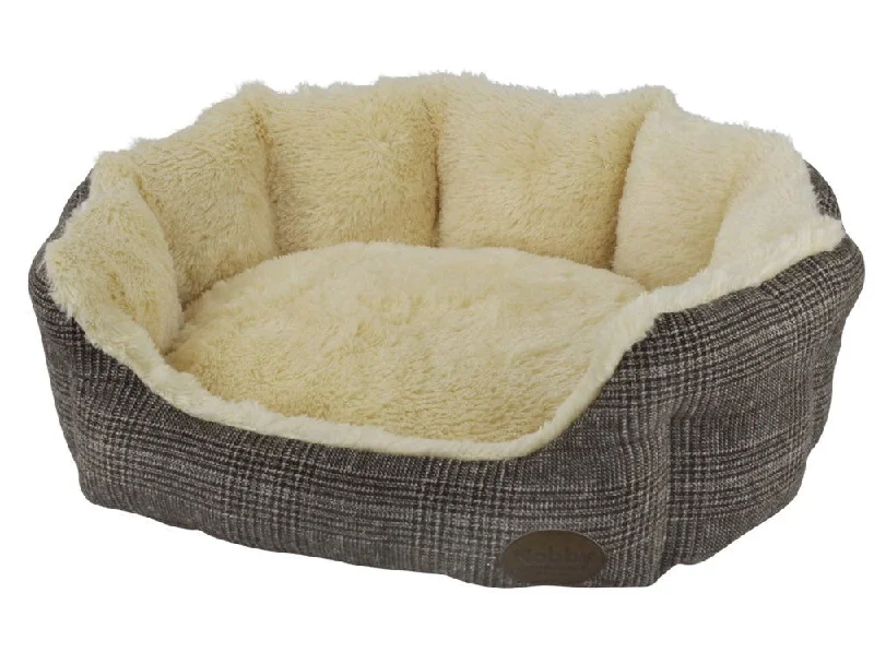 60778 NOBBY Comfort bed oval "OTI" brown l x w x h: 55 x 50 x 21 cm