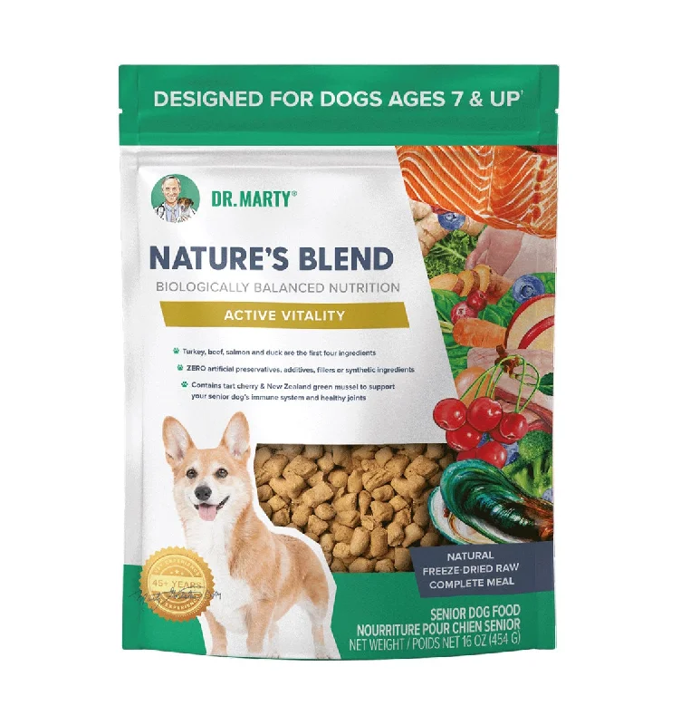 Dr. Marty Nature's Blend Senior Active Vitality Freeze-Dried Dog Food