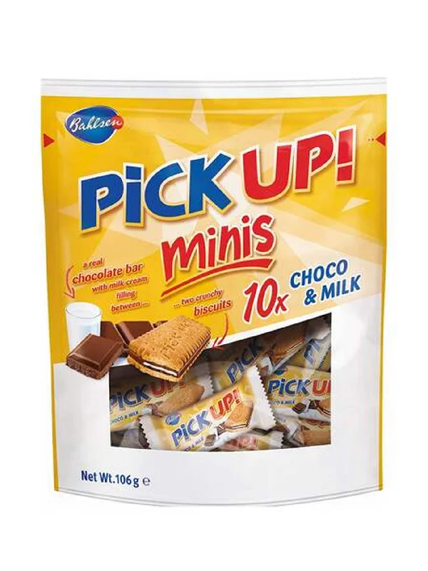 BAHLSEN PICK UP MINIS CHOCO & MILK 106G