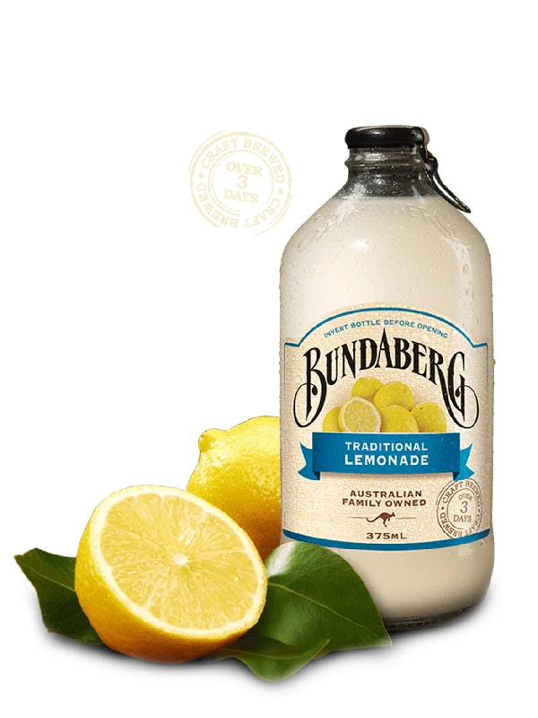 BUNDABERG TRADITIONAL LEMONADE 4X375ML