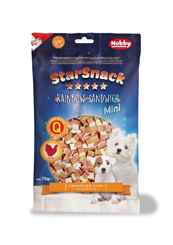 70141 NOBBY StarSnack Mini Rainbow Sandwich 70 g