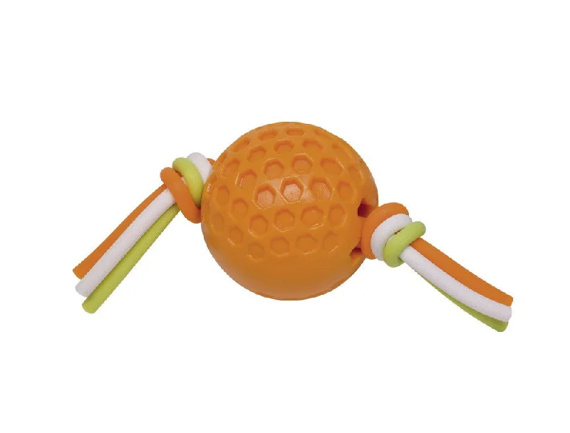 60392 NOBBY TPR ball with silicon thread orange 7,5 cm