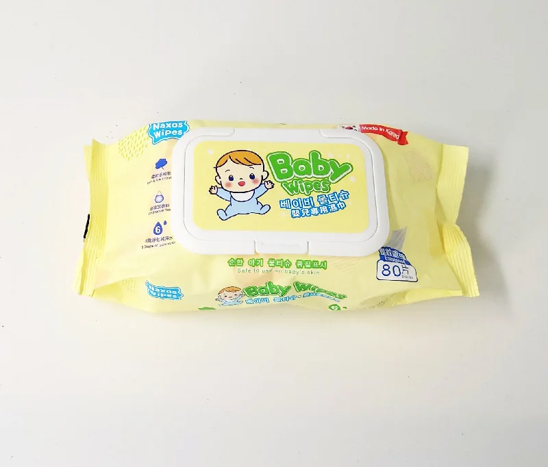 NAXOS Baby Wet Wipes 80s (1pcs/bundle of 6)