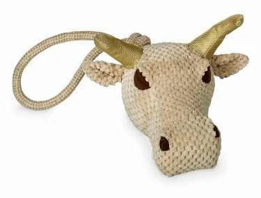 67400 NOBBY Plush Buffalo head with rope