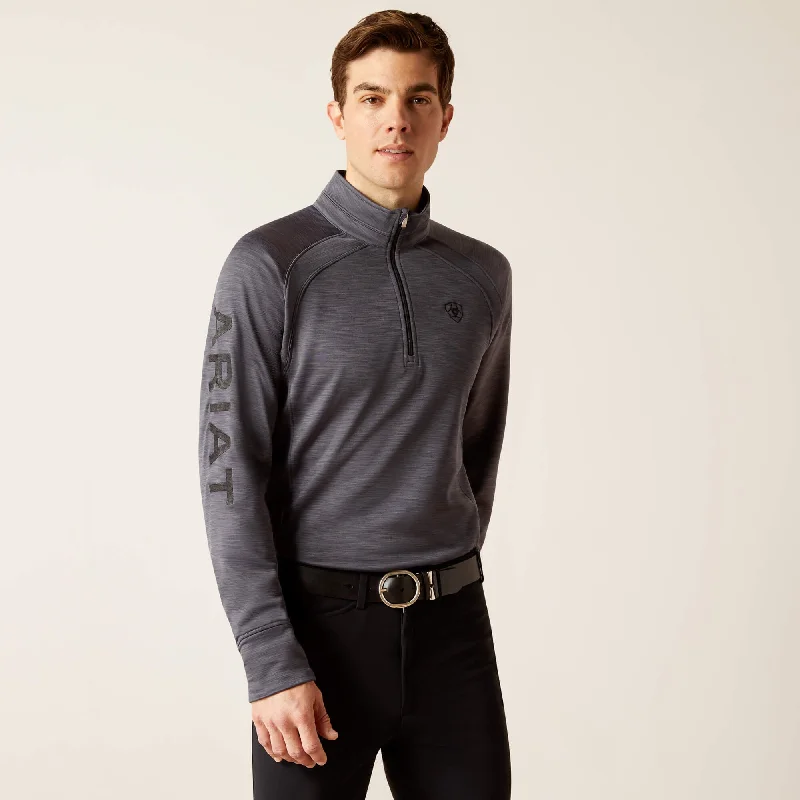 Ariat Mens Tek Team 1/2 Zip Sweatshirt - Ebony