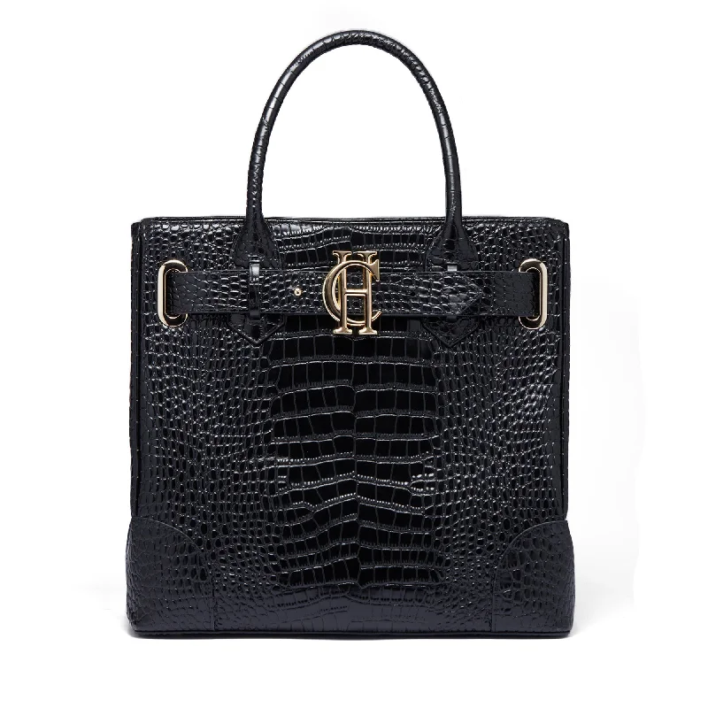 Holland Cooper Brompton Tote - Black Croc