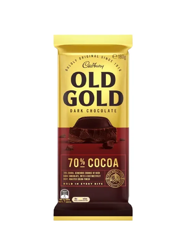 CADBURY OLD GOLD DK CHOC 70% COCOA BLOCK 180G