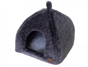 60681 NOBBY Cave Bed "CUDDLY" darkgrey l x w x h: 40 x 40 x 35 cm