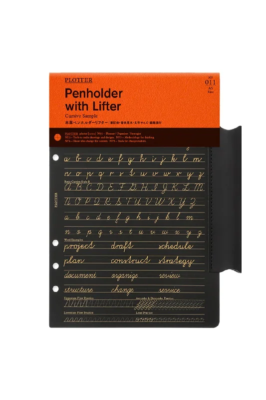 PLOTTER Leather Penholder with Lifter A5 Size