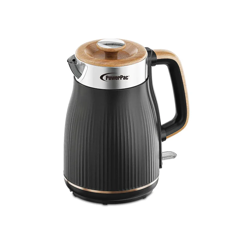 POWERPAC Kettle Jug Wood Handle 1.8L