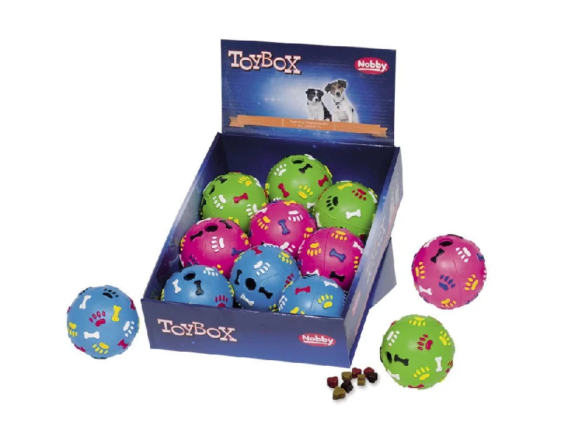 60033 NOBBY Rubber Snackball assorted colours Ø 7 cm