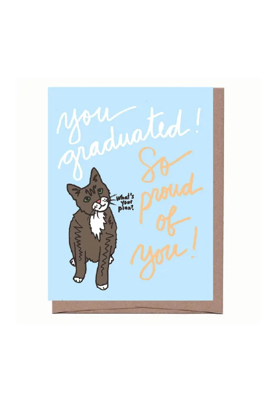 Grad Cat Card