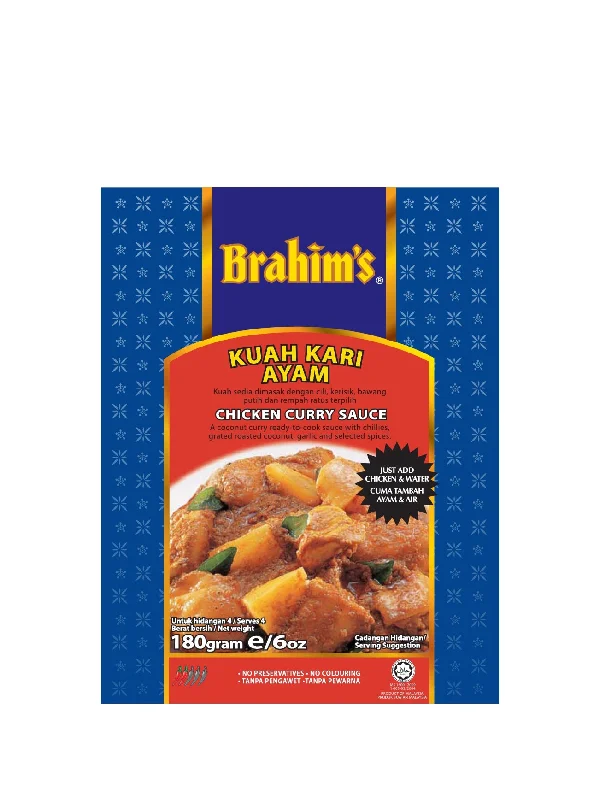 BRAHIMS CURRY CHIC SAUCE 180GM