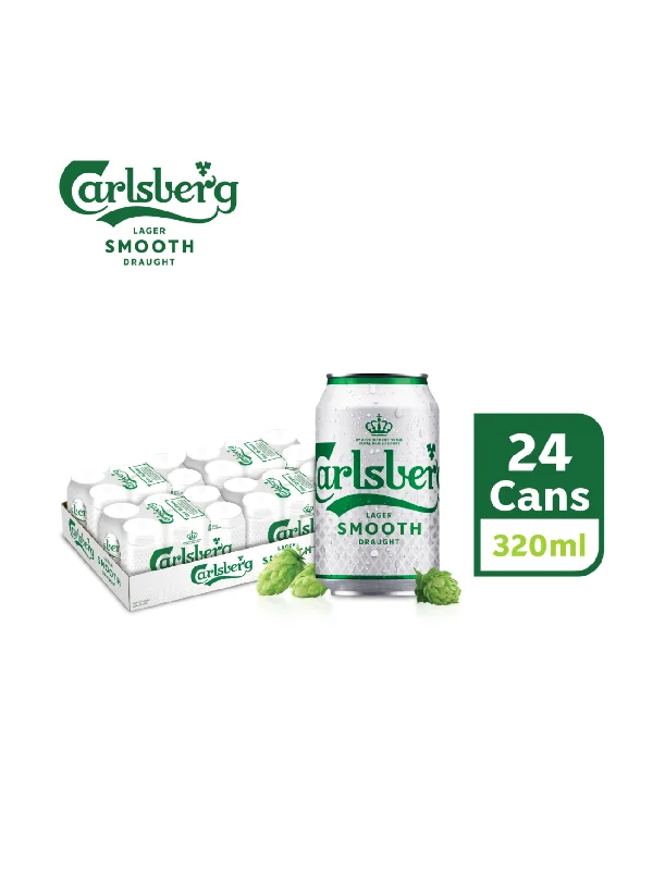 CARLSBERG SMOOTH DRAUGHT CANS 24X320ML