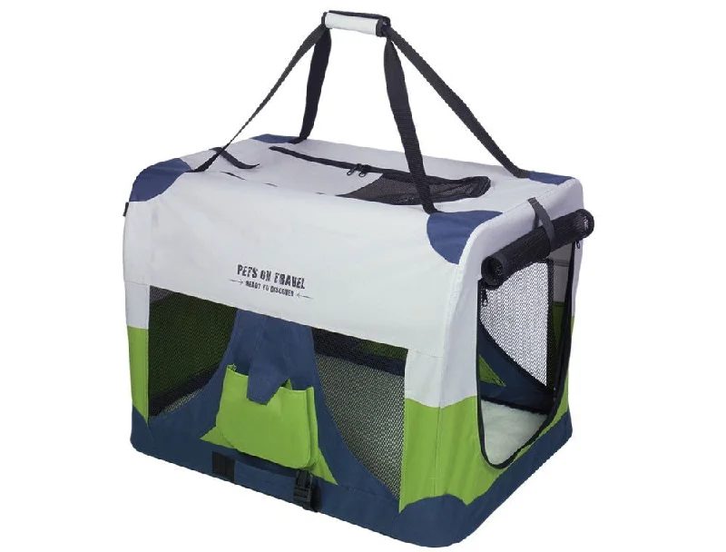 63821 NOBBY Traveller "FASHION" grau/blau/grün XL: 82 x 59 x 59 cm