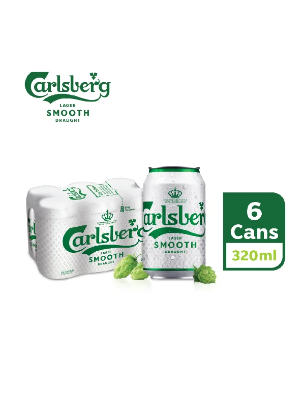 CARLSBERG SMOOTH DRAUGHT CANS 6*320ML