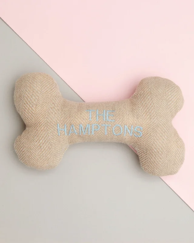 "The Hamptons" Tweed Squeaker Dog Toy (Made in the USA)